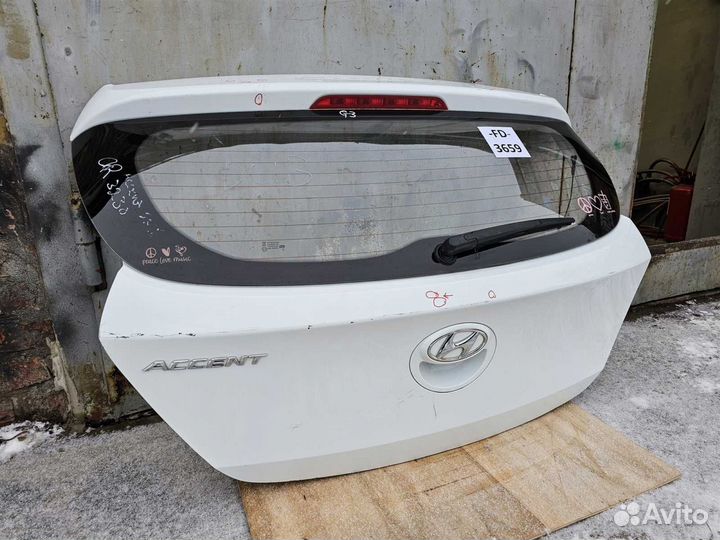Крышка багажника Hyundai Solaris хетчбэк 2010-2017