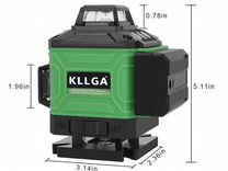 Лазерный уровень kllga 4D. 16 линий 360"