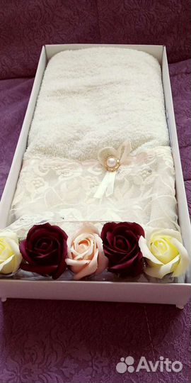Подарок мыло ручной работы и полотенца