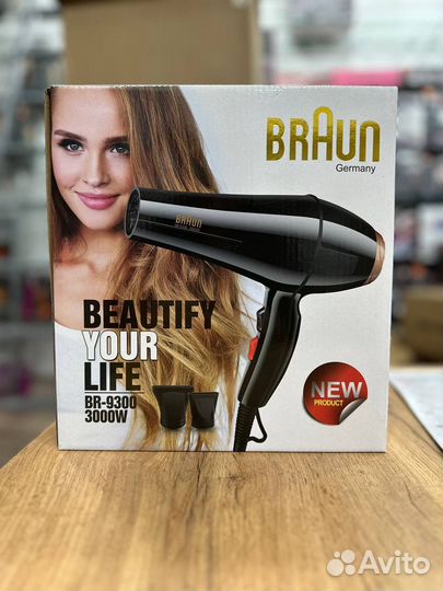 Фен для волос braun новый