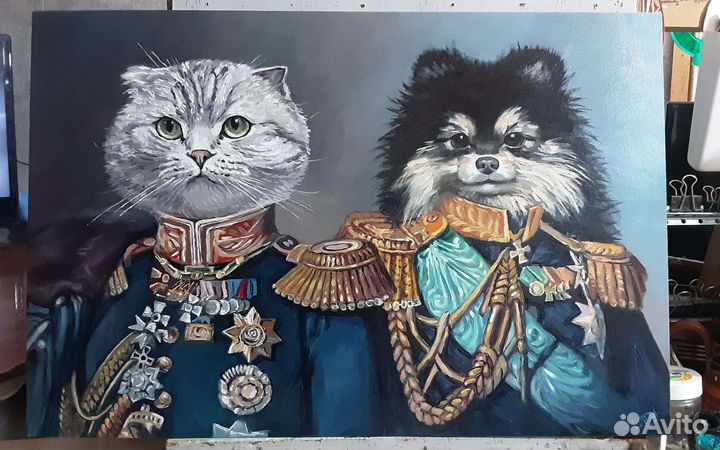 Портрет любимца питомца на заказ