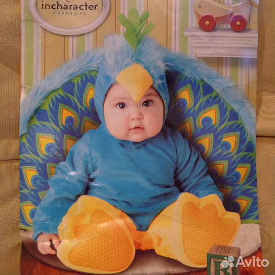 Карнавальный костюм Павлин, 6 м-2 г, США, нов