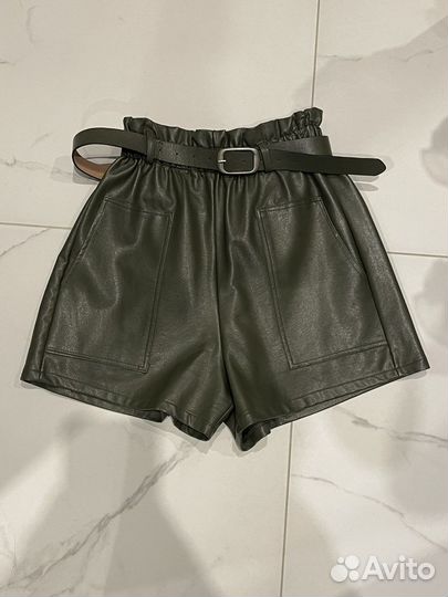 Шорты кожзам