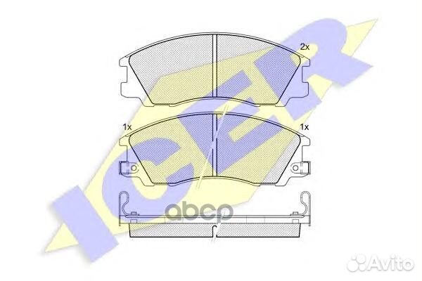 Колодки торм.дисковые 181539 Icer