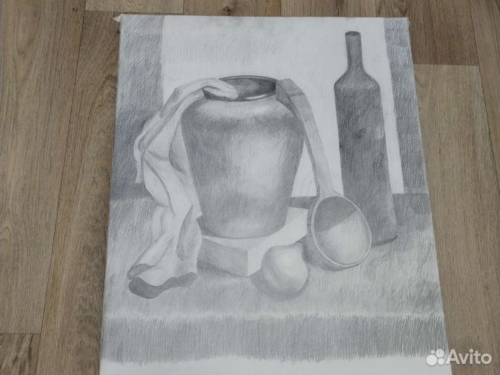 Картина карандашом, натюрморт