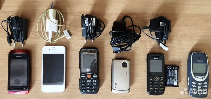 Старые мобильные телефоны