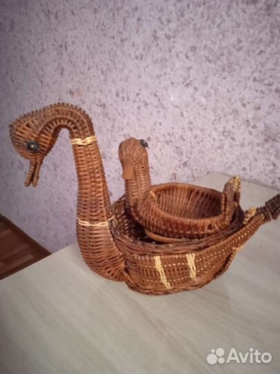 Уточки плетёные, лоза, ручная работа