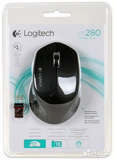 Беспроводная мышь Logitech M280 Black (910-004287)