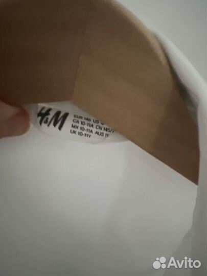 Белоснежная рубашка для мальчика 10 лет