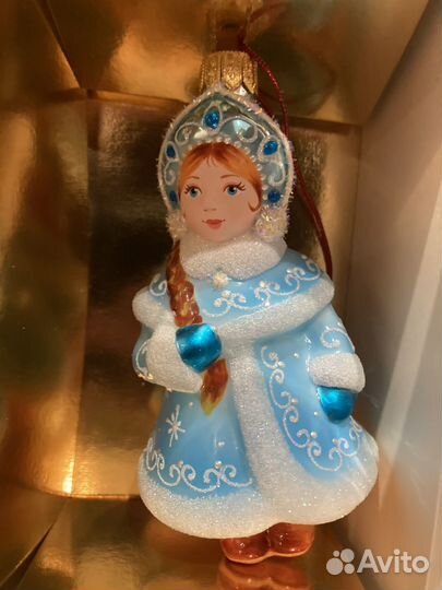 Снегурочка Фабрика Ариель елочная игрушка стекло