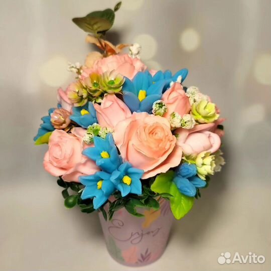 Букет из мыла в подарок учителю