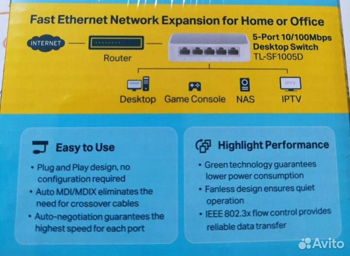 Свич Tp Link модель TL SF 1005 D