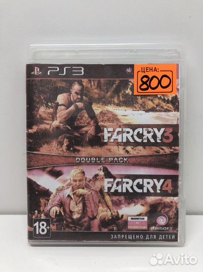 Диск FarCry 3 и 4 на PS3