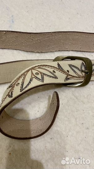 Пояс кожаный с рисунком