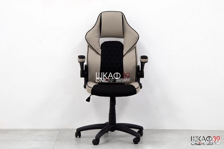 Q-372 Кресло компьютерное signal черный\бежевый (П