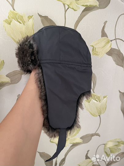 Шапка-ушанка зимняя для мальчика, разм. 54 - 56