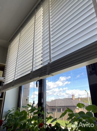 Жалюзи горизонтальные деревянные бамбук дерево