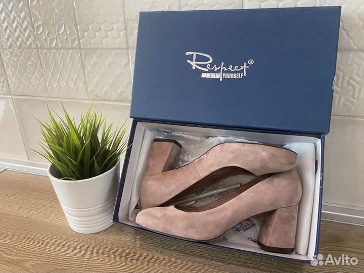Туфли respect 37 размер. Натуральная кожа, велюр