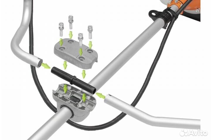 Триммер бензиновый разборный 52см3