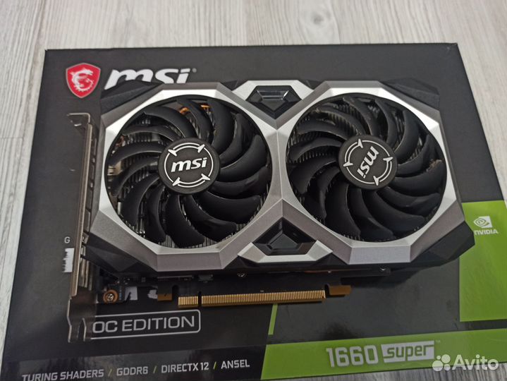 Видеокарта gtx 1660super 6gb msi