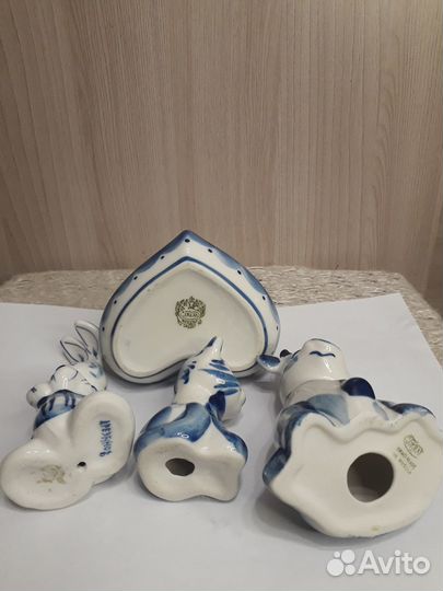Статуэтки СССР старая гжель