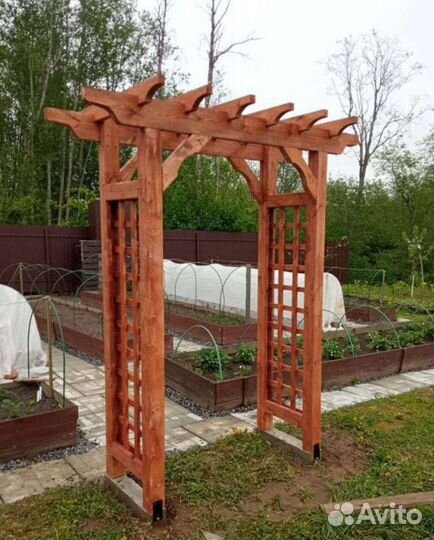 Арка, садовая арка, пергола, деревянная сетка
