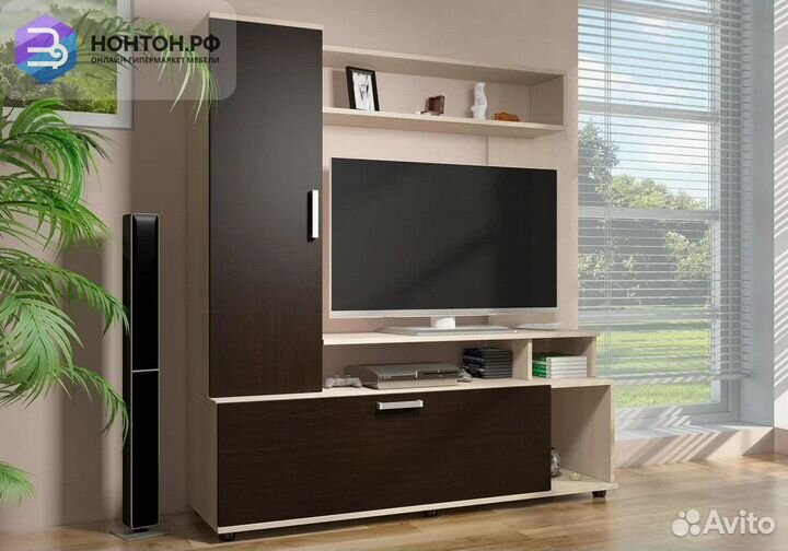 Стенка TV-2A дуб молочный / венге