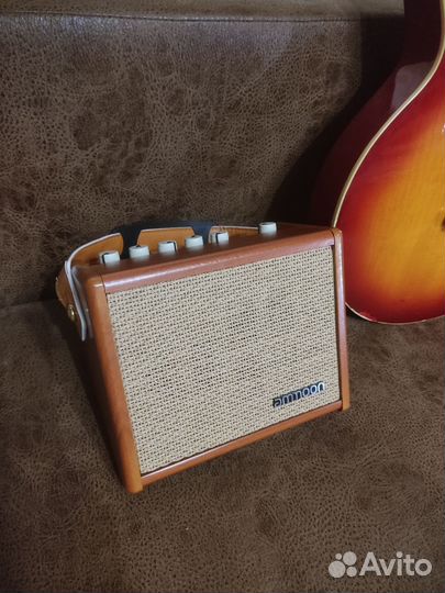 Комбик Ammon + аккумулятор+ микрофон/вход (новый)