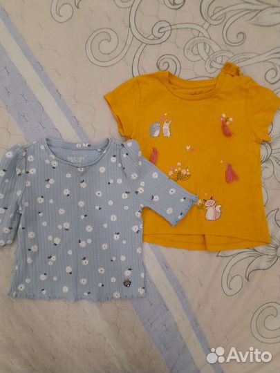 Вещи пакетом на девочку 68 74 80