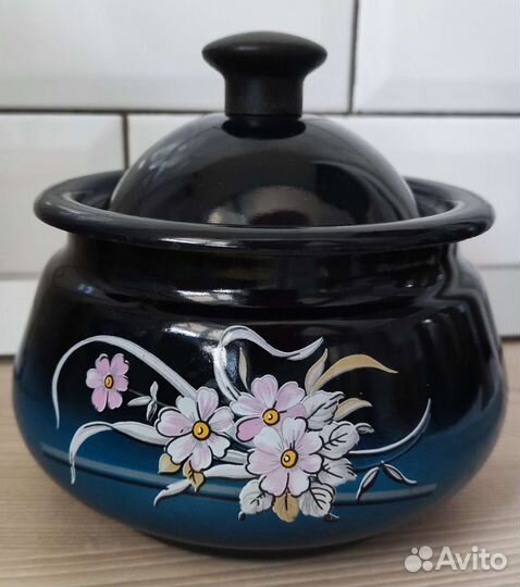 Сахарница эмалированная