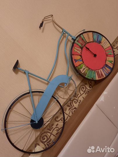 Часы велосипед настенные дизайн 81х51 см,новое
