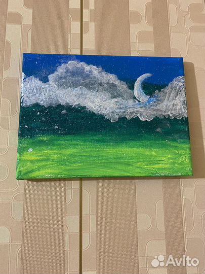 Картина месяц в тумане