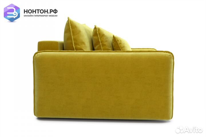 Диван тик-так Антей 3-х местный горчичный