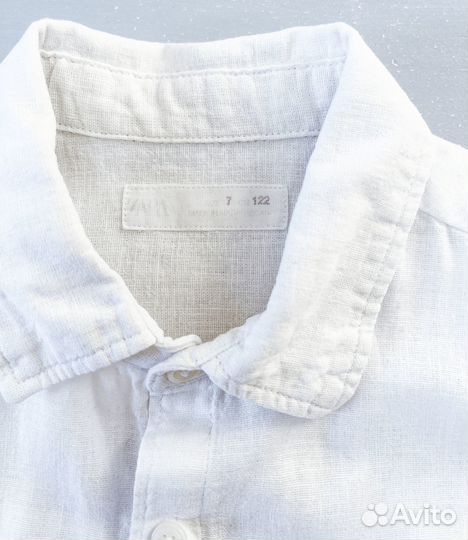 Рубашка Zara для мальчика льняная 122 см