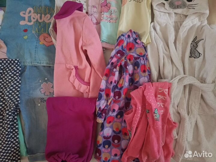 Большой пакет одежды для девочки