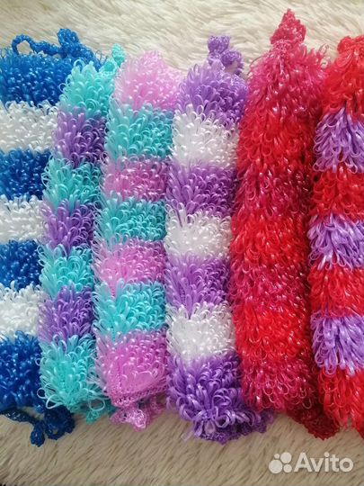 Мочалка вязаная ручная работа