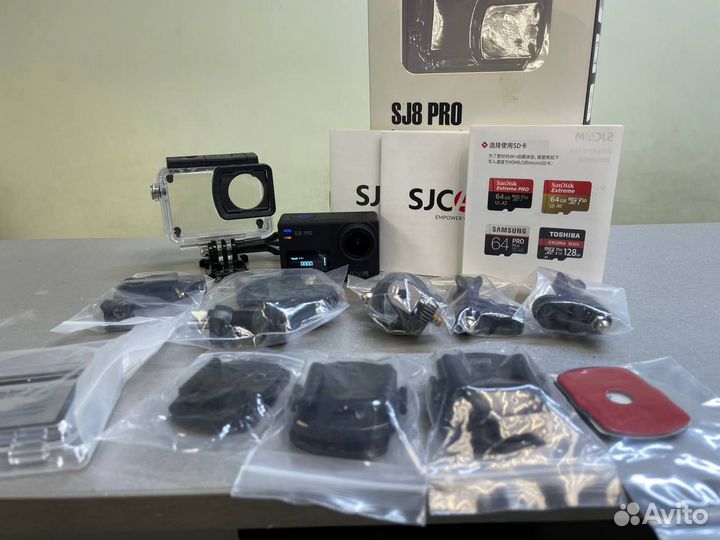 Экшн-камера sjcam SJ8 Pro + большой комплект