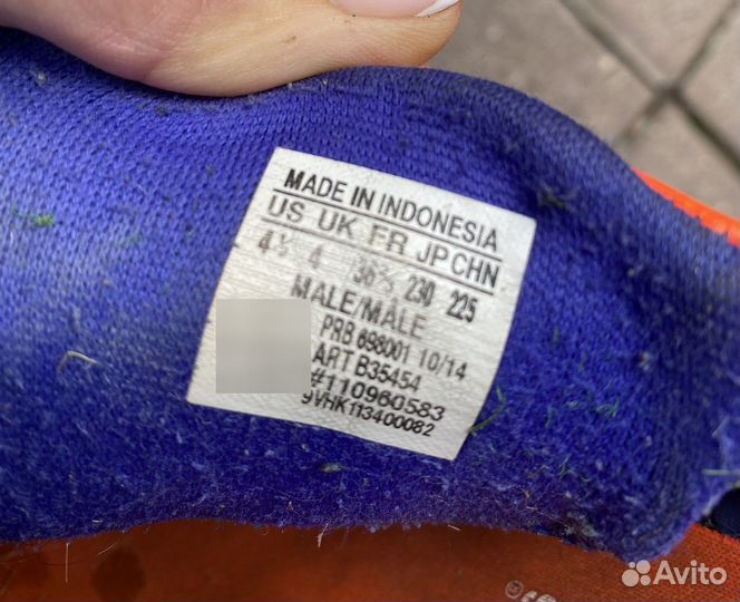 Детские футбольные бутсы Adidas predator 4,5 US