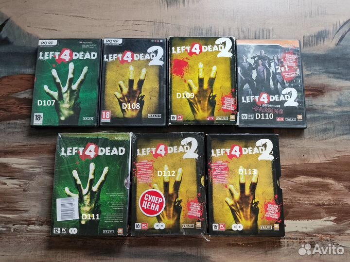 Игры valve DVD Box Half-Life Portal L4D CS TF2