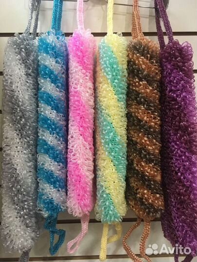 Мочалки в наличии и на заказ, разных цветов