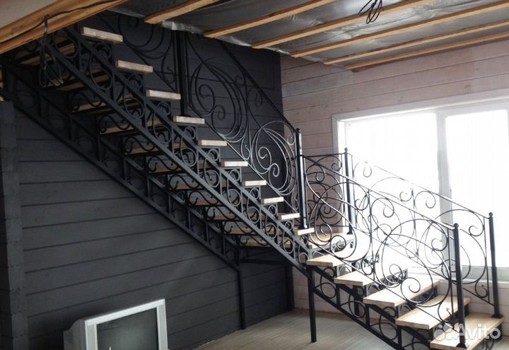 Забежная лестница с установкой