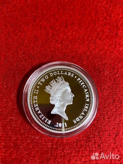 Монета 2 доллара 