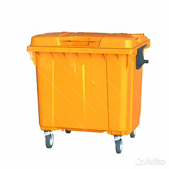 Бак мусорный пластиковый 1100л П-1657