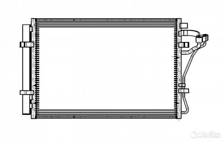 Lrac08M0 Радиатор кондиц. для а / м hyundai creta