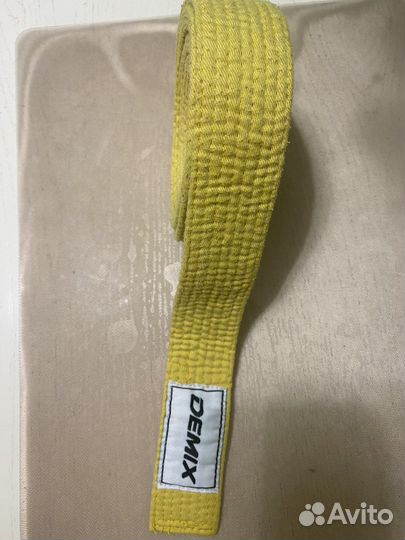 Пояс желтый. Дзюдо