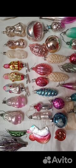 Ёлочные новогодние игрушки СССР