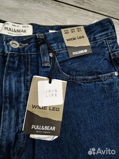 Джинсы Pull&Bear 40(eur) Wide Leg. Новые