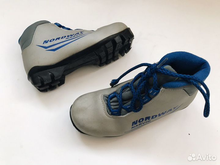 Лыжные ботинки детские, 32 размер