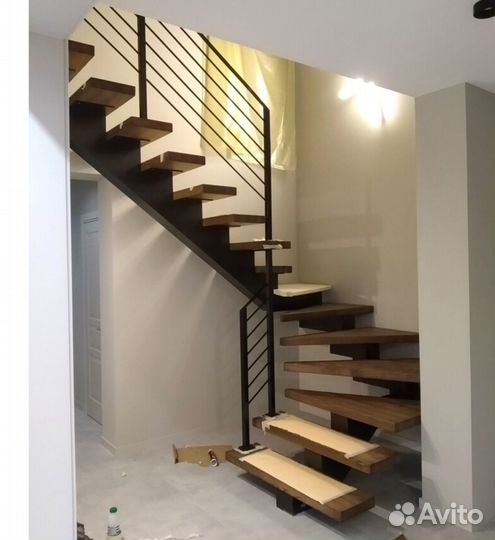 Лестница металлическая на 2 этаж