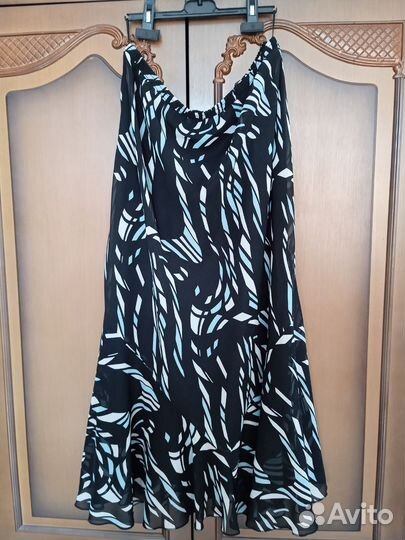 Юбка гаде шифон на чехле. 50 разм